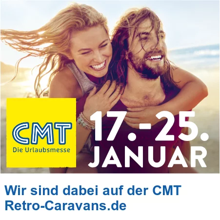 Retro-Caravans CMT 2026 Messe Stuttgart Niewiadow N126 Steereon C30 und B25
